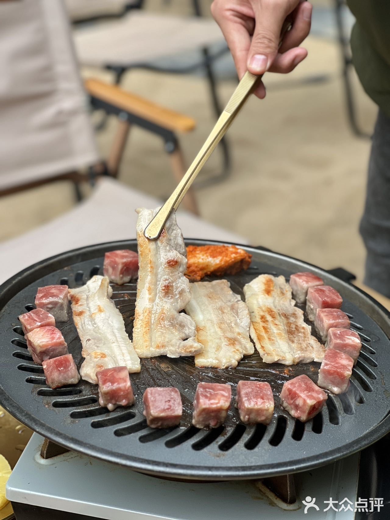 城市露营风⛺️下午茶➕烤肉！！氛围感直接拉满…