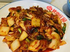 辣白菜炒五花肉-韩香福烤肉庄园(荣成店)