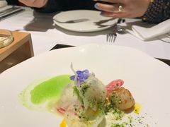 香煎扇贝佐咖喱白花菜泥-王品牛排(郑州大卫城店)