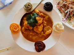 咖喱虾球伴五彩馒头-香乐园·淮扬菜中餐厅·Shang Garden(福田香格里拉店)