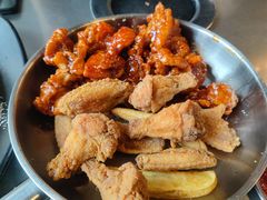 原味炸鸡拼辣子鸡-MI WU FACTORY米屋美食工厂餐厅(绿地店)