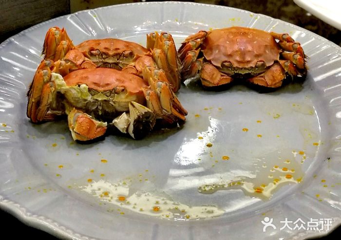 金陵江南大饭店清蒸大闸蟹图片