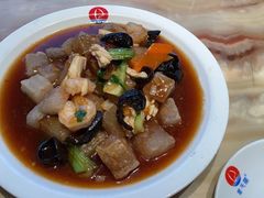 三鲜焖子-小船渔村•大连菜•大连焖鱼(明泽街店)