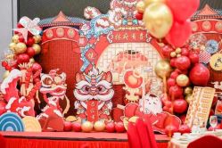 -宝宝百日宴周岁生日派对气球布置策划