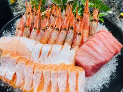 三文鱼腩刺身-渔荷食町·铁板烧料理(崂山万象汇店)