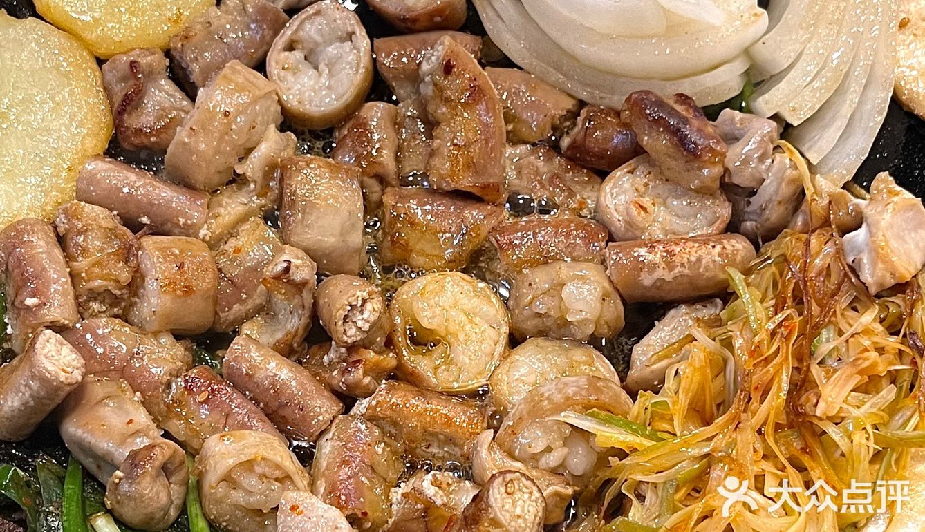 在青岛吃到韩剧同款烤牛肠 巨巨巨好吃！！！