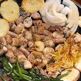 在青岛吃到韩剧同款烤牛肠 巨巨巨好吃！！！