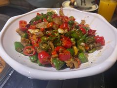 小炒河蚌肉-挂旗柴锅鸡(蚌山区嘉年华店)