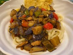 茄子肉丁鸡蛋拌面-文三里屯面馆(三里屯店)