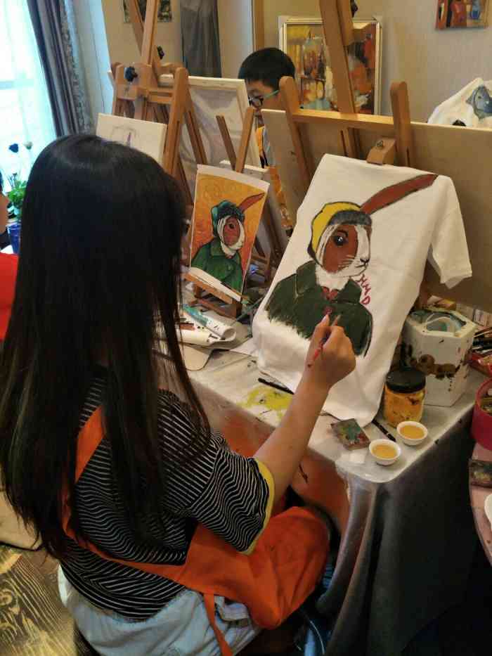 606手绘工作室-"七夕和男票一起去的 工作室两位美女友谊深.