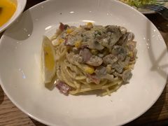 黑松露奶油蘑菇培根意面-麦田工坊(月湖店)