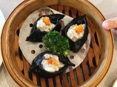 墨鱼汁鲜菌饺-汤臣·空中餐厅·严选粤菜(石湾世博广场店)