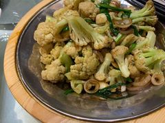 干锅有机菜花-飞天大厦清真餐厅