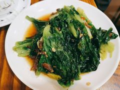 豆豉鲮鱼油麦菜-潮粥馆(长江花园店)