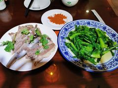 蒜茸油麦菜-范记靖远羊羔肉(博物馆店)