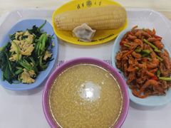 菠菜炒鸡蛋-清华澜园教工餐厅