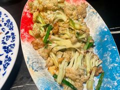 豆酱炒蒜苗台山花菜-粤·向群饭店(二沙岛店)