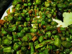榄菜肉末四季豆-一盏明灯全素斋(殊像寺店)