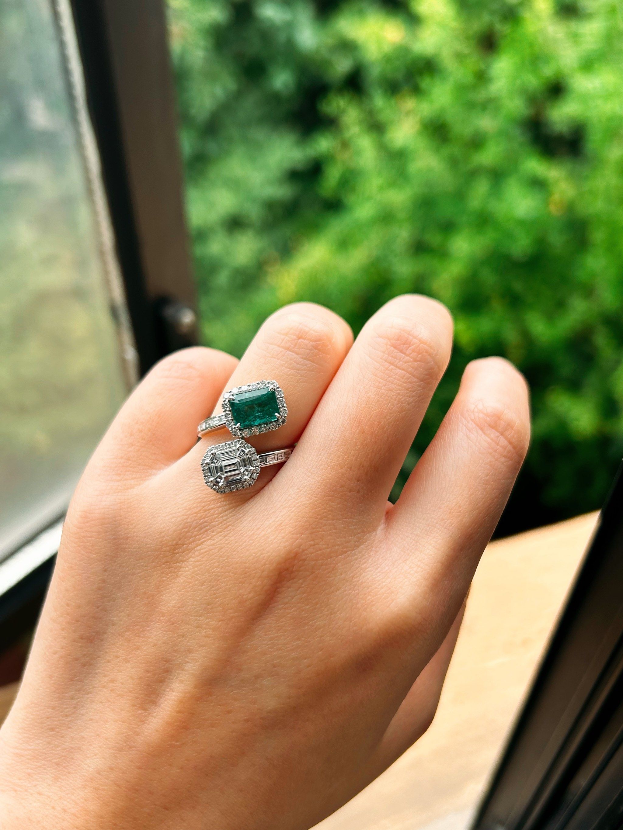 这次找老板娘做了一枚今年爆火的双石款戒指91