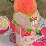 这是什么仙女喝的茶🍑人间水蜜桃也太夏天啦