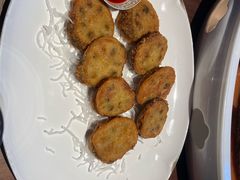 香炸荠菜莲藕夹-曾宴·楚菜(湖北省博物馆店)