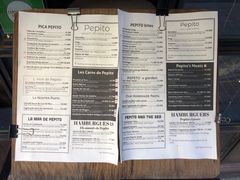 菜单-Pepito Restaurante