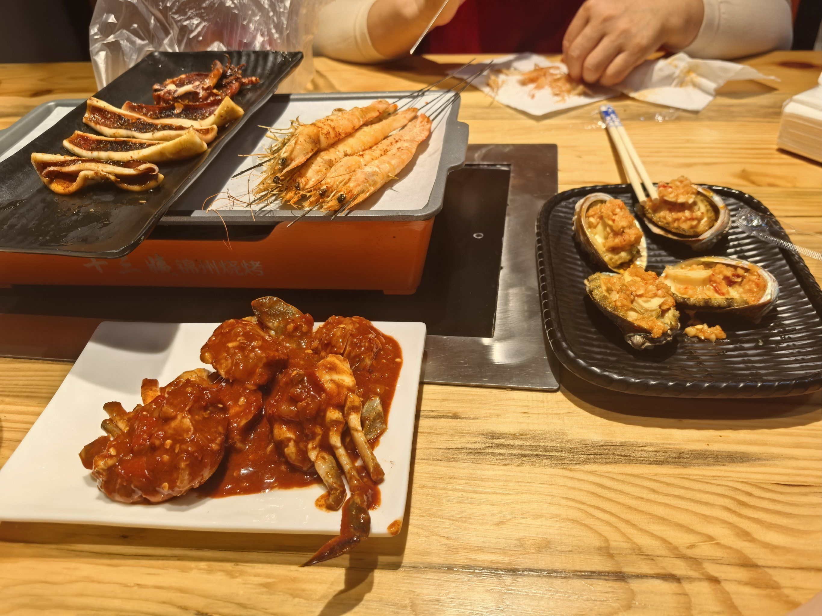 和家人的烤串小聚会