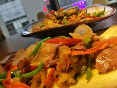青椒火腿-宣威山野人家·云南菜·菌火锅(金碧店)