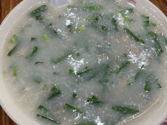 蚬肉韭菜鸡丝粥-象角群记(华柏店)