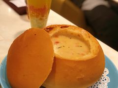 洋薏米周打海鲜面包汤-港丽餐厅(高德置地店)