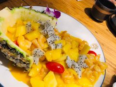菠萝虾仁-云尊府云南菜·蒸汽石锅鱼(五棵松华熙店)