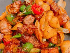 杏鲍菇炒牛柳粒-港丽餐厅(高德置地店)