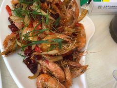 椒盐基围虾-覃记海鲜美食餐厅