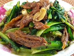 鲮鱼炒油麦菜-深圳柯记餐厅(大望店)