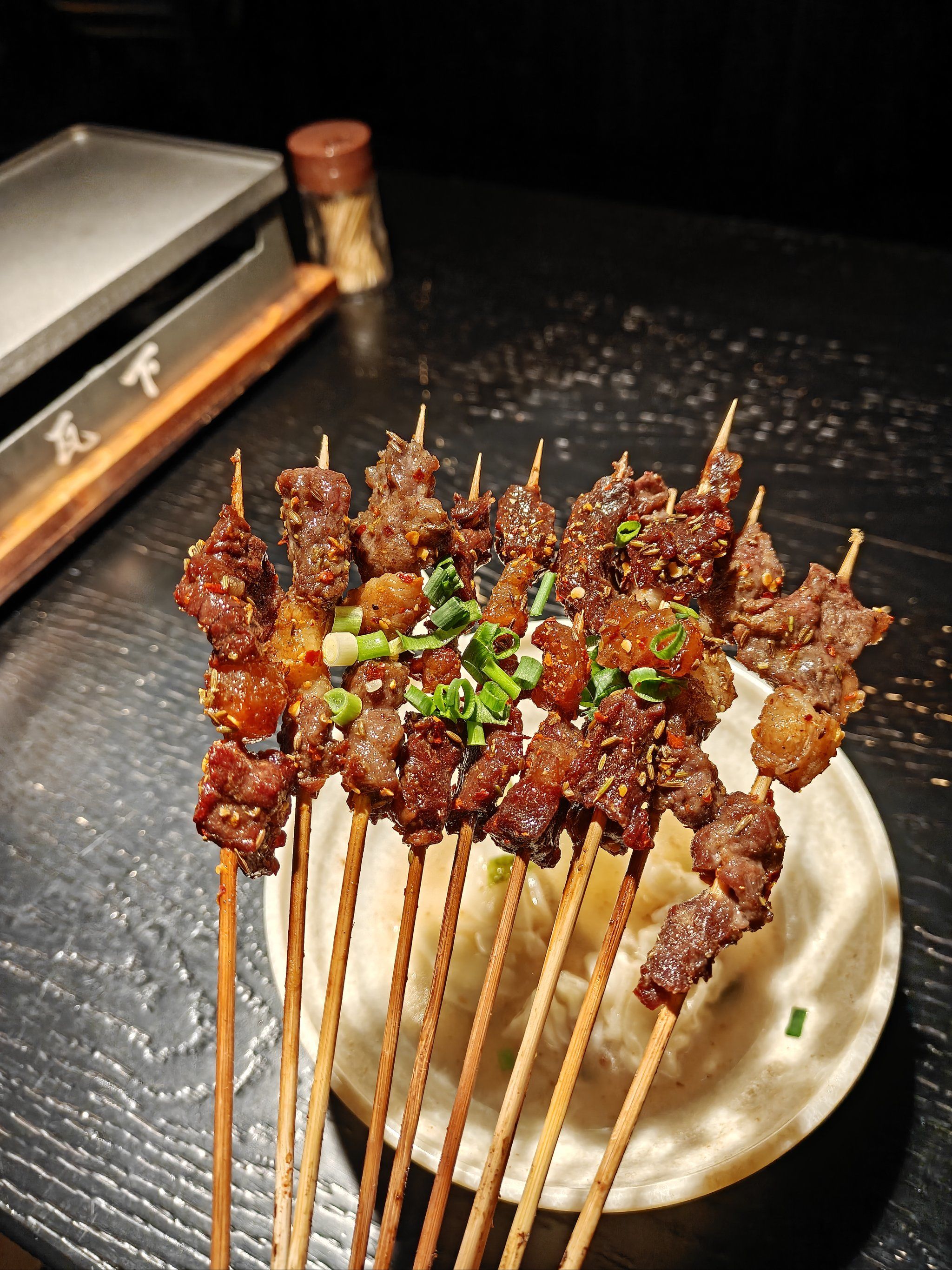 风干牛肉做烤串,确实蛮好吃