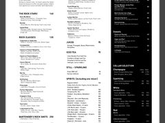 菜单-Rock Bar Bali(Bali)