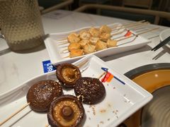 烤香菇串-七八冷面·延边朝鲜族美食(世纪汇店)