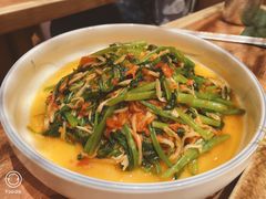 酸笋炒空心菜-浩海火燒雲傣家菜(芮欧百货店)