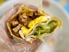 香煎五福卷饼-北大学一食堂