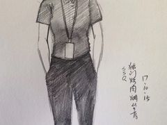 给客人画的卡通画-獨門烤肉(开发区店)