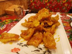 特色锅包肉-闯关东东北农家菜(崂山石老人店)