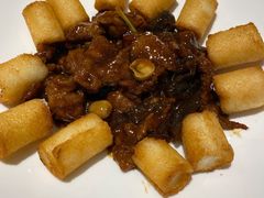 脆皮鲜奶拼蚝油牛肉-和记小菜(东方店)