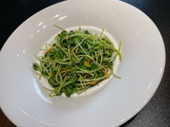 虫草花炒绿豆苗-1921湖景餐厅