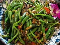 榄菜肉末黄瓜花-上楼私房菜(院士路店)