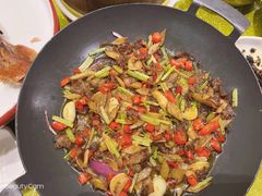 小炒黄牛肉-大鸭梨烤鸭(金色漫香店)