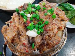 梯坎豆花，粉蒸排骨-梯坎豆花