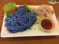 -蝶豆花蓝面条