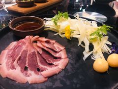 三年金钱火腿配大理手撕乳扇-泓0871臻选云南菜·味庄