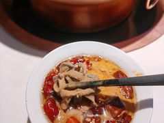 现炸辣椒油-北京老门框爆肚涮肉馆(锦业路店)