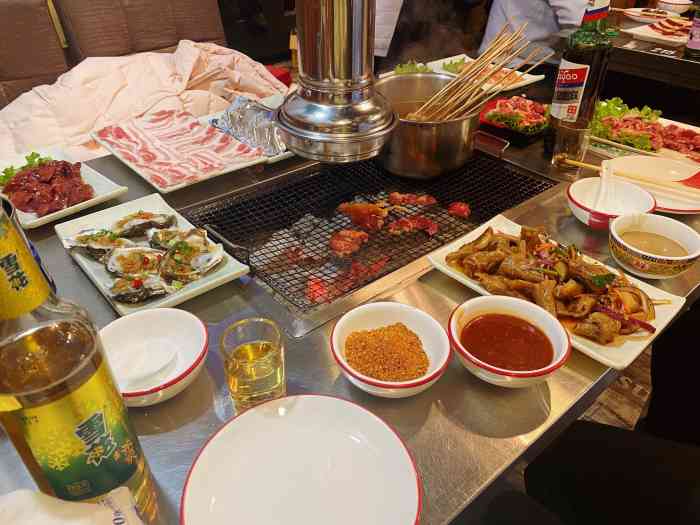 九块九地摊烤肉(大连总店)-"这家店铺在抖音说到n遍,同事也说不错,今.